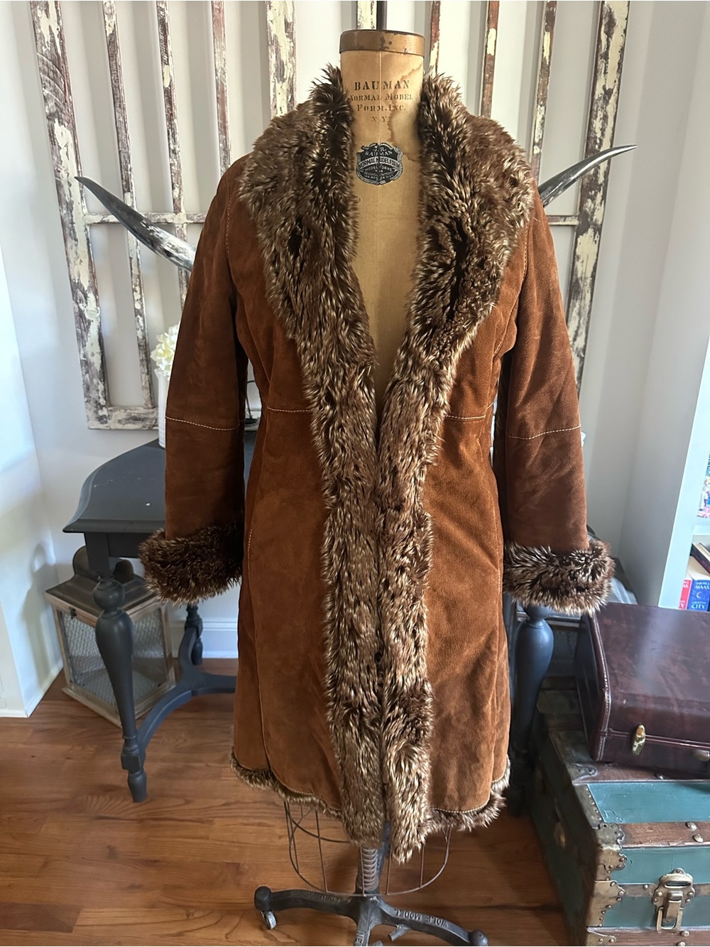 Women’s Wilson’s Brown Suede Penny Lane Coat M